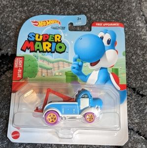 Hot Wheels super Mario blue Yoshi character car new